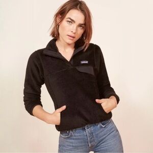 Patagonia Black  Snap T fleece pullover size M